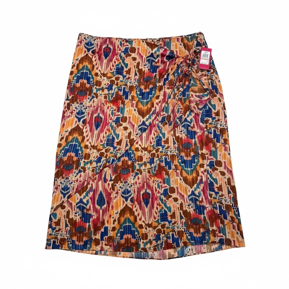NWT size 2X Vince Camuto abstract colorful faux wrap skirt